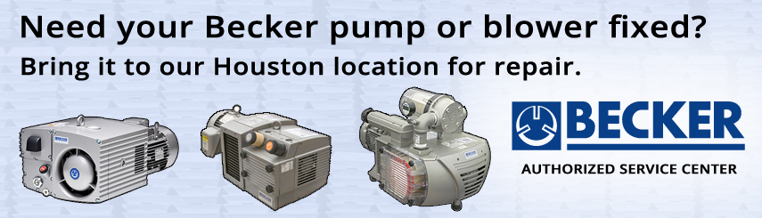 Becker Pumps Authorizoned Repair Center at our Houston, Texas location.